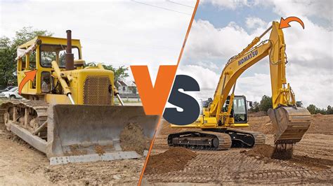 bulldozer mini excavator|difference between bulldozer and excavator.